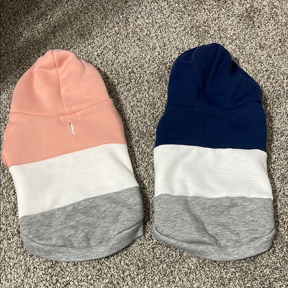 Nautica Pink and Navy Dog Hoodies bundle